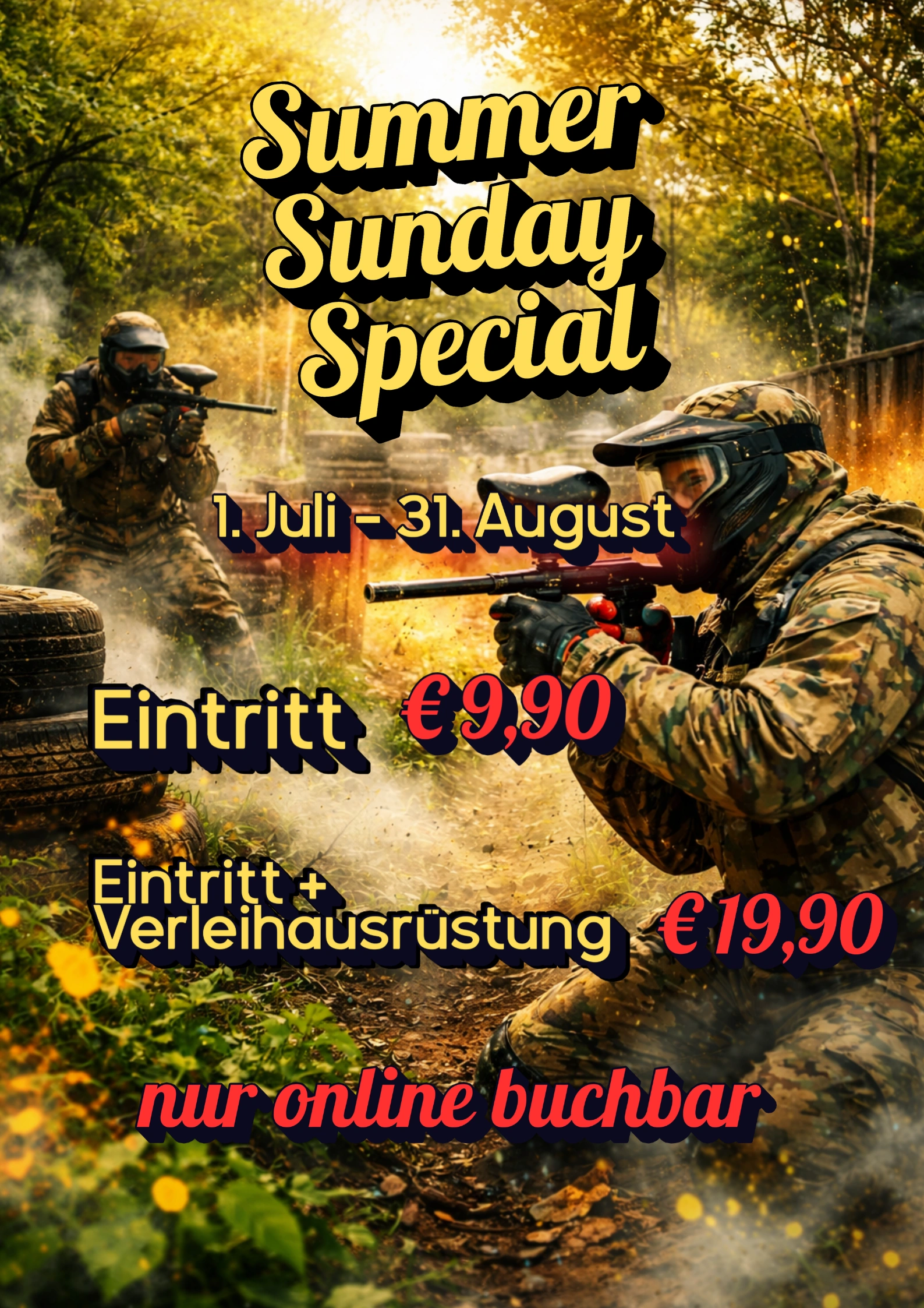Summer Sunday Special inkl. Verleihausrüstung