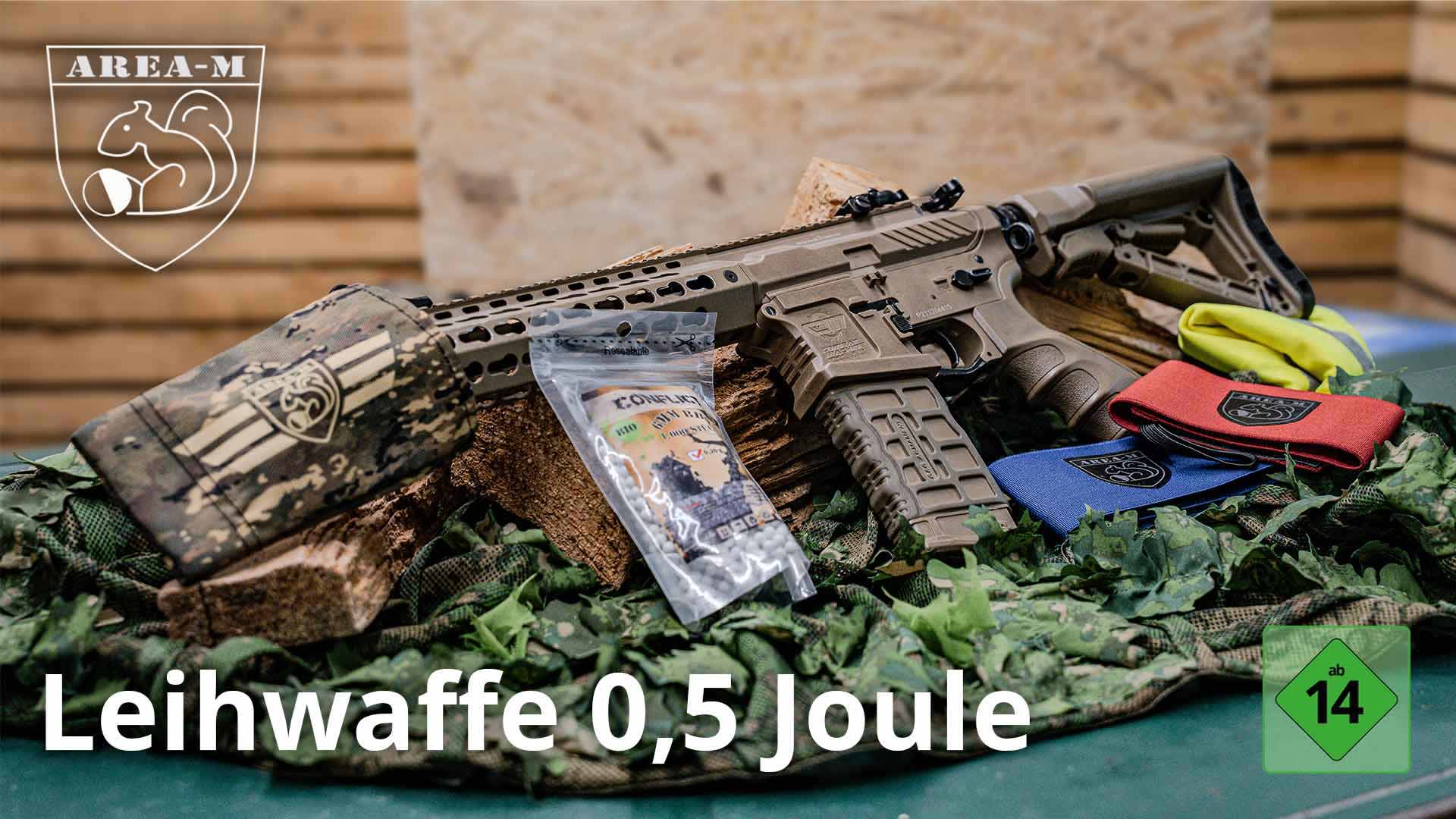 Leihwaffe 0,5 Joule  Leihwaffe 0,5 Joule